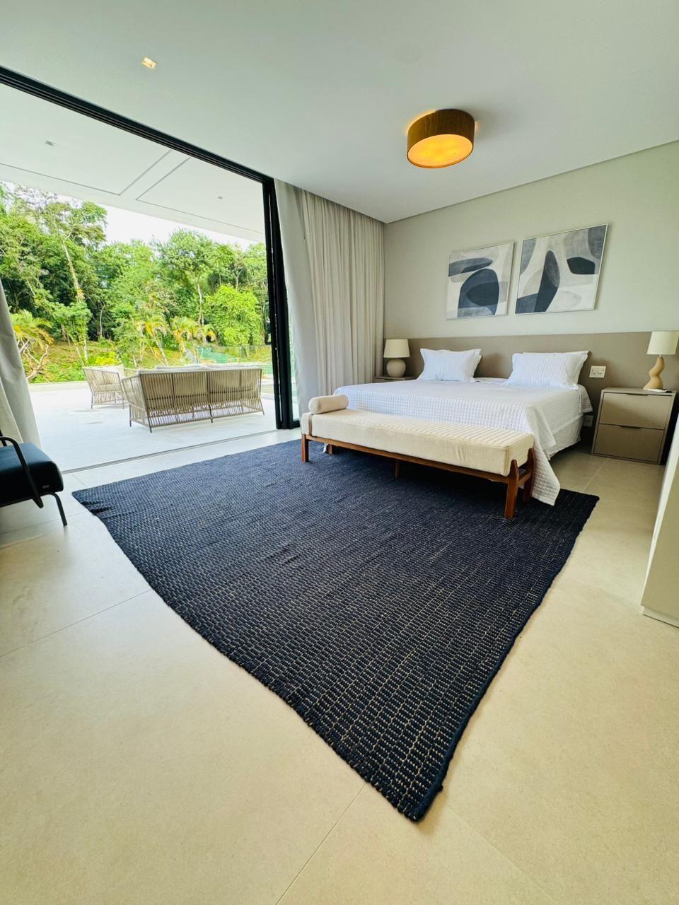 Suíte com vista para o jardim